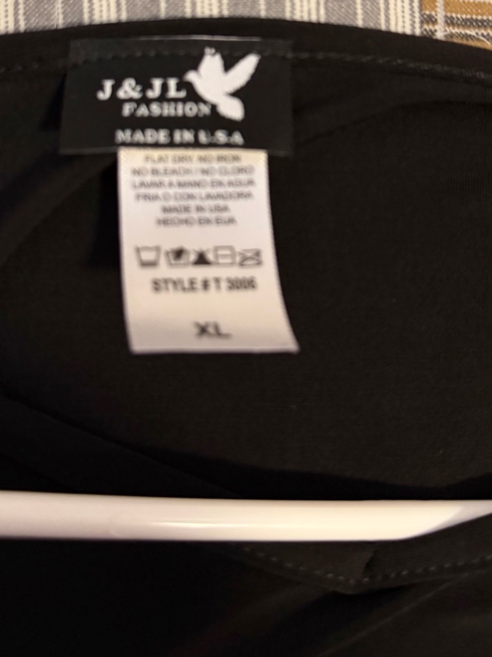 Black V-Neck Women's Top by LOGO? Performance Stretch - Picture 3 of 3
